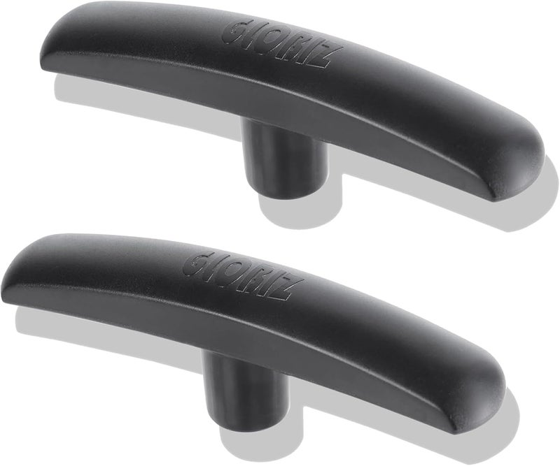 GLOBIZ RV Sewer Valve Handles Replacement Fit for 1 1/2"， 2“and 3" RV Black Tank Valve Compatible with Most Brands Valve Plastic Molded UV-Resistant(2Pack) Black(8008) - Image 1